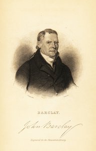 Retrato de John Barclay, anatomista comparativo escocés, 1841 (grabado) de John Syme