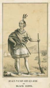 Ma Ka-Tai-Me-She-Kia-Kiak o Halcón Negro, 1840 de John T. Bowen