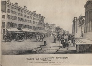 Vista de la calle Chesnut, Filadelfia