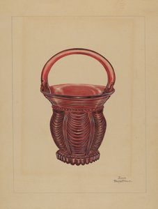 Cesta ornamental pequeña, c. 1936 de John Tarantino