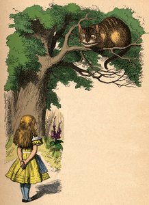 Alicia y el gato de Cheshire, 1889 de John Tenniel