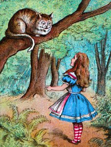 Alicia y el Gato de Cheshire, c1910