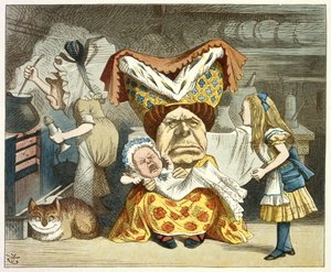 Alicia y la duquesa de John Tenniel