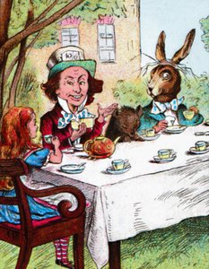 Alicia en la fiesta del té del Sombrerero Loco, c1910 de John Tenniel