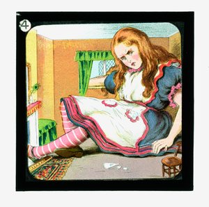 Alicia en el País de las Maravillas, diapositivas coloreadas de John Tenniel