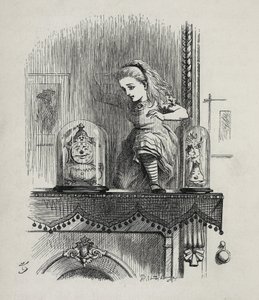 Alicia a través del espejo - En "Las aventuras de Alicia en el País de las Maravillas y a través del espejo" de Lewis Carroll, ilustración de John Tenniel de John Tenniel