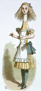 Alicia con cuello largo de John Tenniel