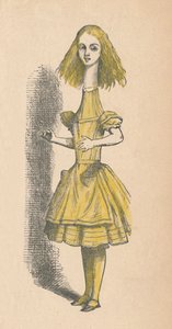 Alicia con un cuello largo, 1889 de John Tenniel