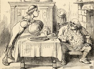El padre William habiendo comido el ganso, de 
