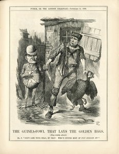 Ilustración de John Tenniel (1820-1914) en Punch