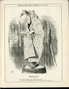 Ilustración de John Tenniel (1820-1914) en Punch