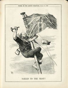 Ilustración de John Tenniel (1820-1914) en Punch de John Tenniel