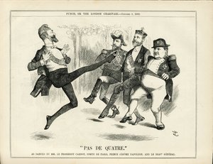 Ilustración de John Tenniel (1820-1914) en Punch de John Tenniel