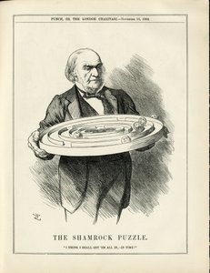 Ilustración de John Tenniel (1820-1914) en Punch de John Tenniel