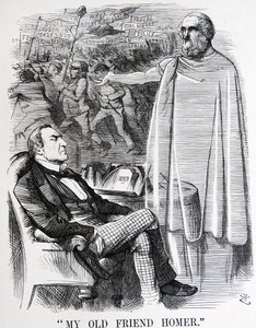 Sátira política que representa a William Ewart Gladstone y su 