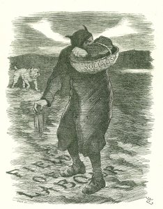 Sembrando cizaña: Temor a que el socialismo se extendiera entre la fuerza laboral británica. Caricatura de John Tenniel para Punch, Londres, 27 de febrero de 1886 de John Tenniel