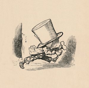 El Sombrerero Loco, en el capítulo Las Tartas de John Tenniel