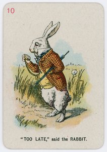 Demasiado tarde, dijo el Conejo de John Tenniel