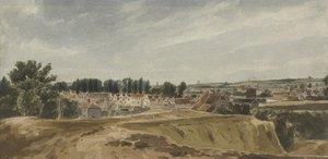 Vista cerca del Puente Bishopsgate con la Torre Cow, mirando hacia Mousehold de John Thirtle