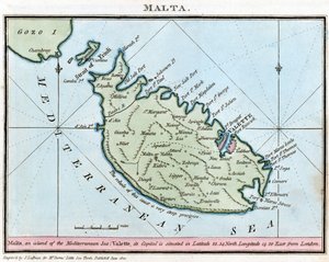 Carta de Malta de John Thomas Serres
