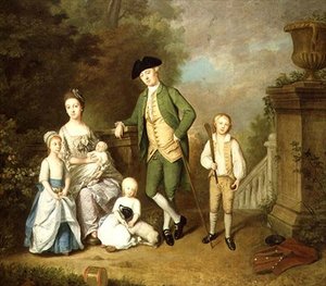Retrato de la familia Wallace de John Thomas Seton