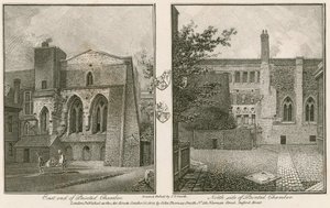 Extremo este (izquierda) y lado norte (derecha) de la Cámara Pintada, Palacio de Westminster