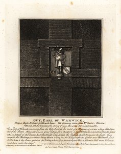 Guy, Conde de Warwick, de un bajo relieve en Warwick Lane de John Thomas Smith