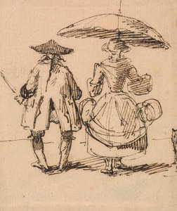 Joseph Nollekens R.A. y la Sra. Nollekens: El par de compases y el par de calibradores lado a lado de John Thomas Smith