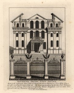 Casa Monmouth, Soho Square, demolida en 1773 de John Thomas Smith