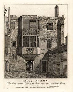 Prisión de Savoy, parte del antiguo Palacio de Savoy, utilizada como prisión militar en el siglo XVIII