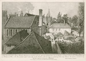 Vista sureste de la Cámara de los Príncipes de John Thomas Smith