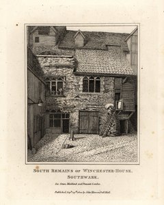Restos del sur de Winchester House, Southwark de John Thomas Smith