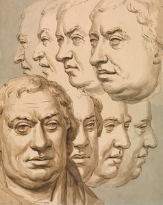 Estudios a partir del busto de Samuel Johnson de John Thomas Smith