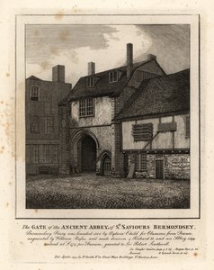 La Puerta de la Antigua Abadía de St Saviours Bermondsey de John Thomas Smith