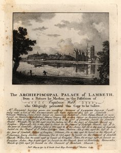 Vista del Palacio de Lambeth, Londres