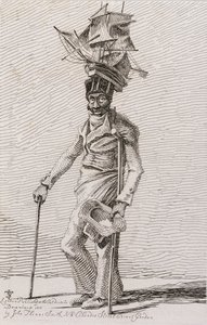 Joseph Johnson, de Aguafuertes de Mendigos Notables, Comerciantes Ambulantes y Otras Personas..., 1815