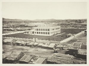 El antiguo sitio de la fábrica, Cantón, c. 1868 de John Thomson