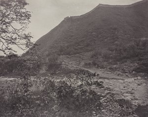 Vista de la Gran Muralla, China, c. 1871