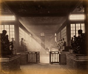 Wah Lum Chu, Cantón (hoy en día: Templo Hualin 华林寺) de John Thomson