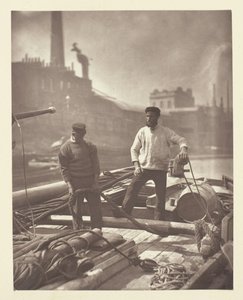Trabajadores en la carretera silenciosa de John Thomson