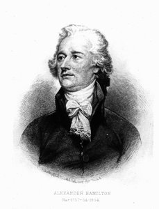 Alexander Hamilton, grabado por Albert Rosenthal, 1888