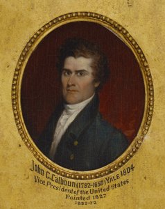 John Caldwell Calhoun (1782-1850), Licenciado en Letras en 1804, Doctor en Derecho en 1822 de John Trumbull