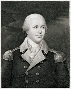 General Mayor Nathaniel Greene, grabado por John B. Forrest de John Trumbull