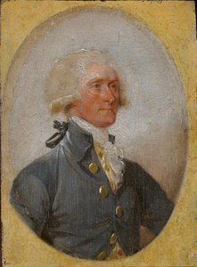 Retrato en miniatura de Thomas Jefferson a los 33 años de John Trumbull