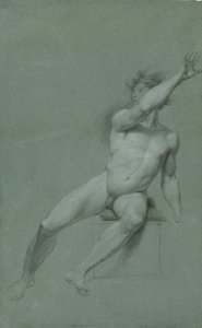 Bosquejo de un desnudo masculino- estudio de vida de John Trumbull