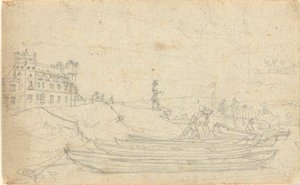 Sin título, del folio: Bocetos en Francia y Alemania, una de las 22 hojas del folio B de John Trumbull