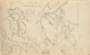 Sin título, del folio: Bocetos en Francia y Alemania, una de las 22 hojas del folio B de John Trumbull