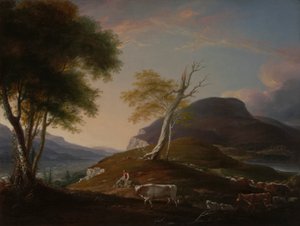 Ver en la montaña del oeste cerca de Hartford de John Trumbull