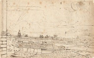Vista de París de John Trumbull