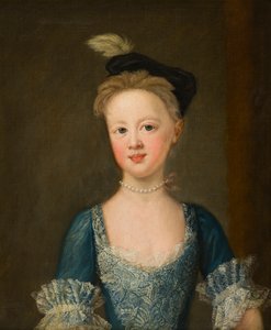 Retrato de la señorita Diana Bridgeman (1726-1764) en su juventud, c.1730-39 (óleo sobre lienzo) de John Vanderbank